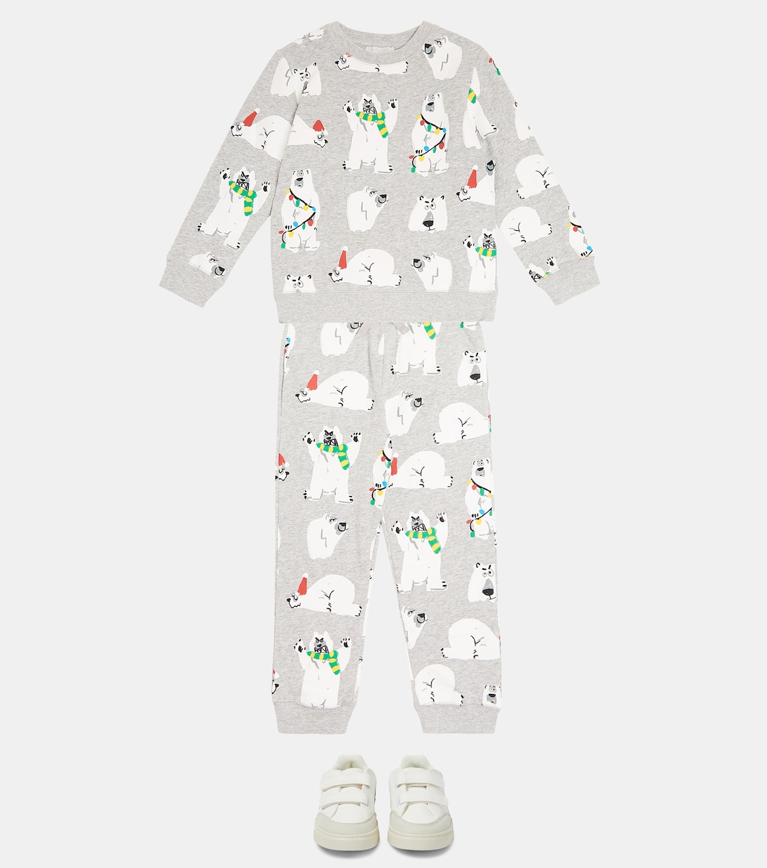 Printed cotton jersey sweater and sweatpants | Stella McCartney Kids