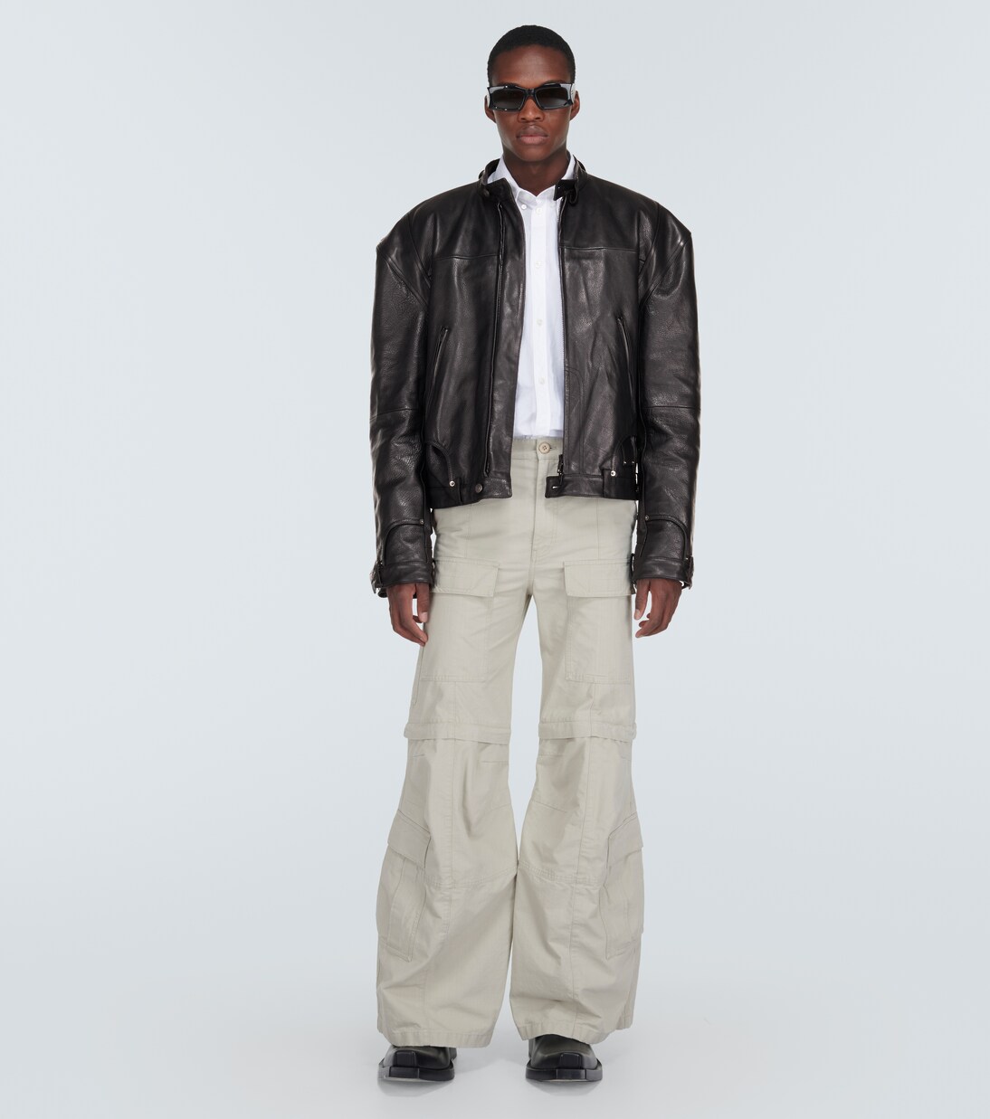 Oversize-Lederjacke | Balenciaga