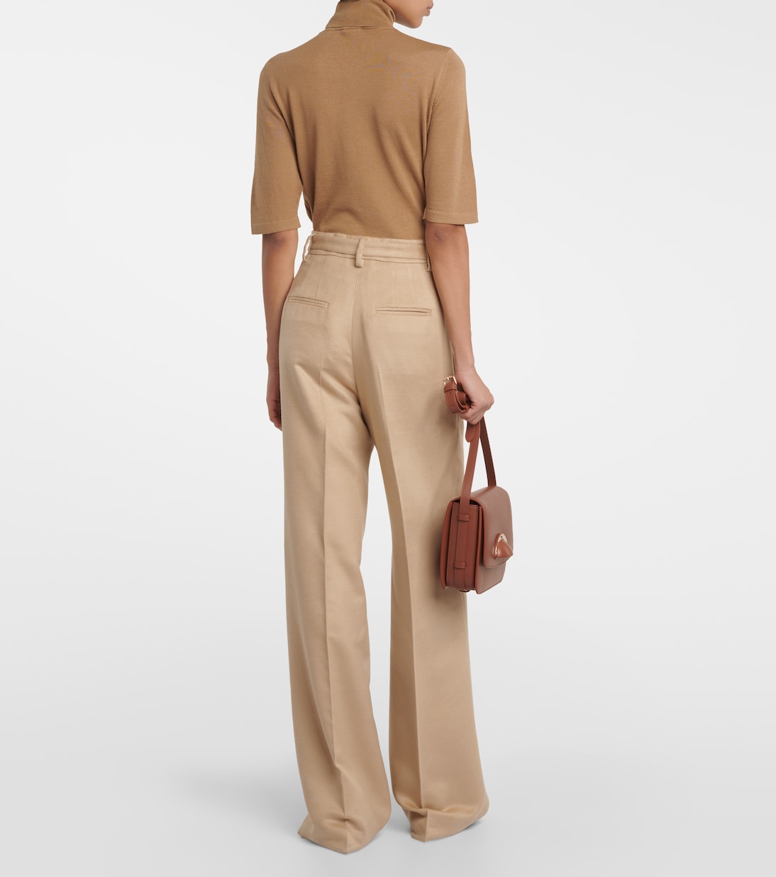 Weite High-Rise-Hose Norman aus Seide | Gabriela Hearst