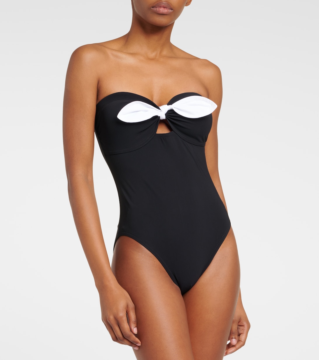 Costume intero Alula a fascia con fiocco | Karla Colletto