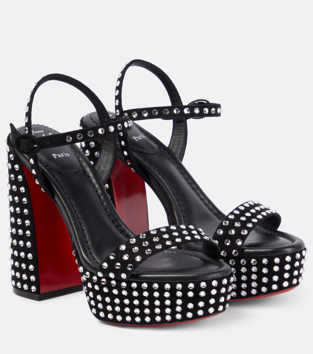 Sandales Movida Jane Strass Boum à plateau | Christian Louboutin