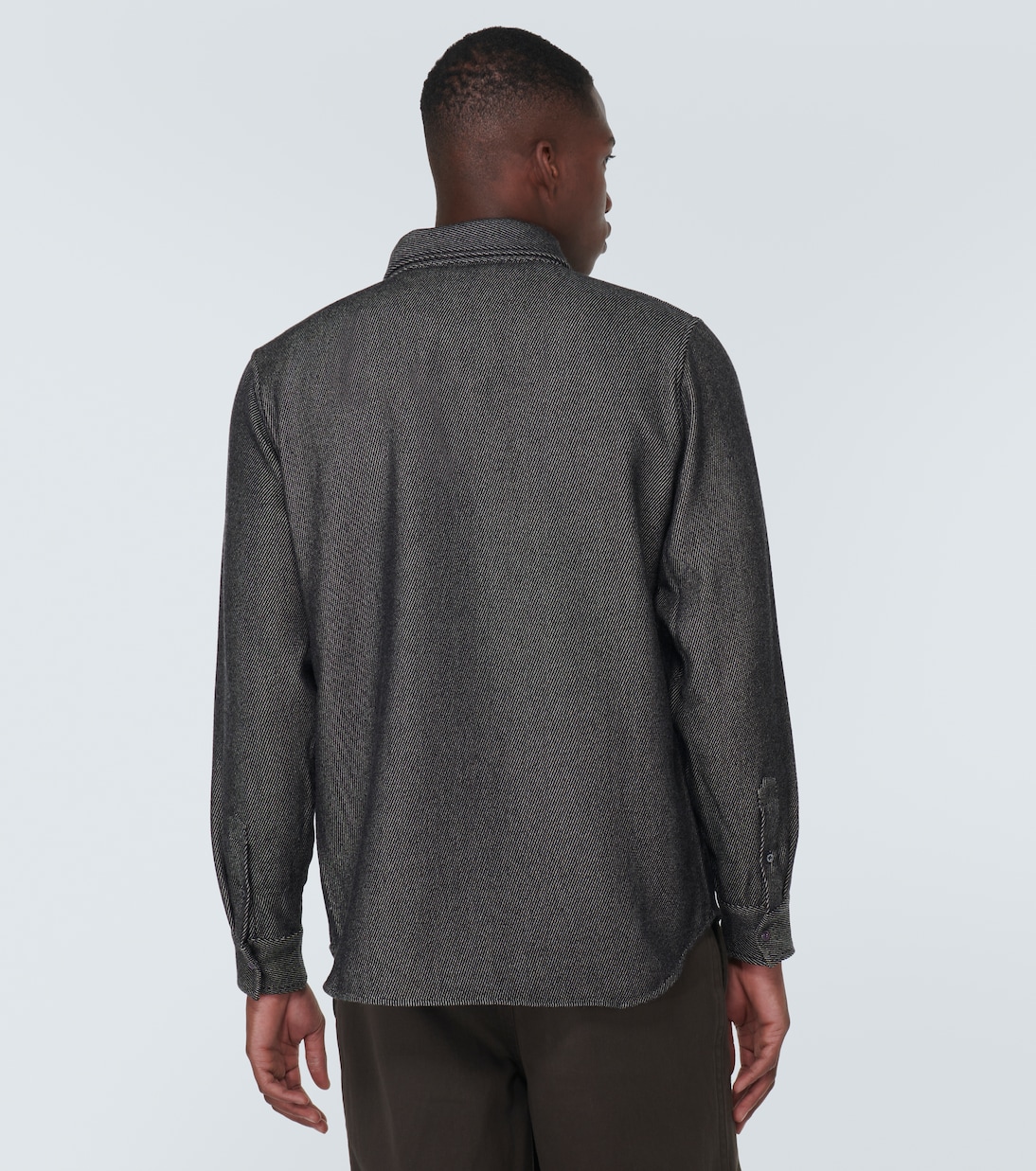 Camisa de sarga de algodón y cachemir | God's True Cashmere