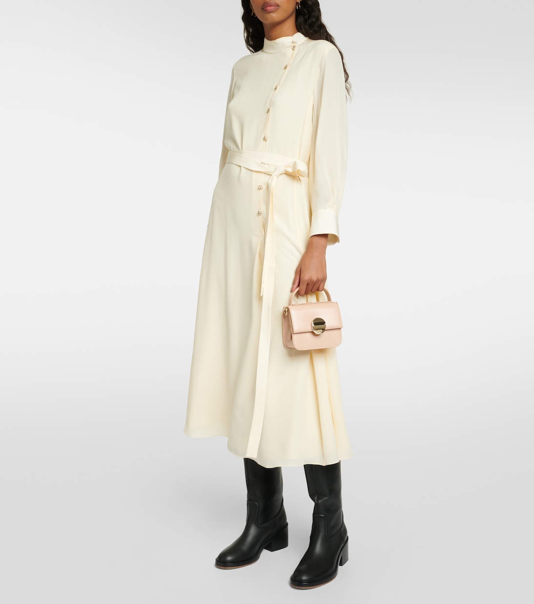 Robe midi en soie | Chloé