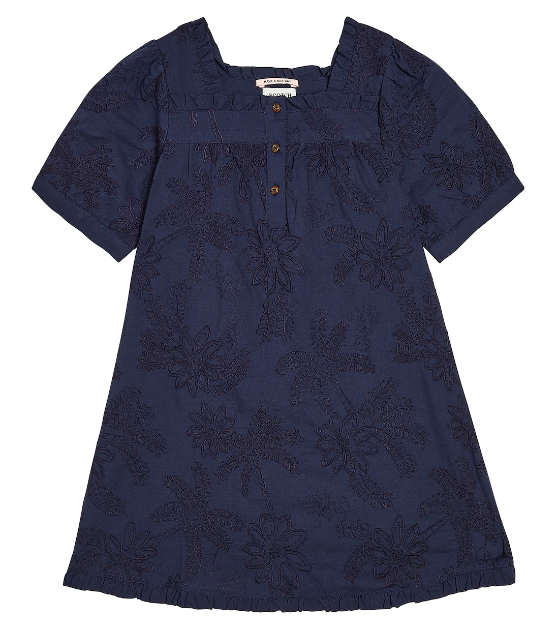 Besticktes Kleid aus Baumwolle | Scotch & Soda Kids