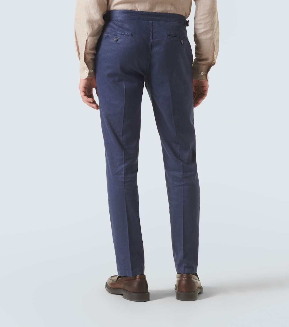 Schmale Hose aus Leinen und Baumwolle | Loro Piana