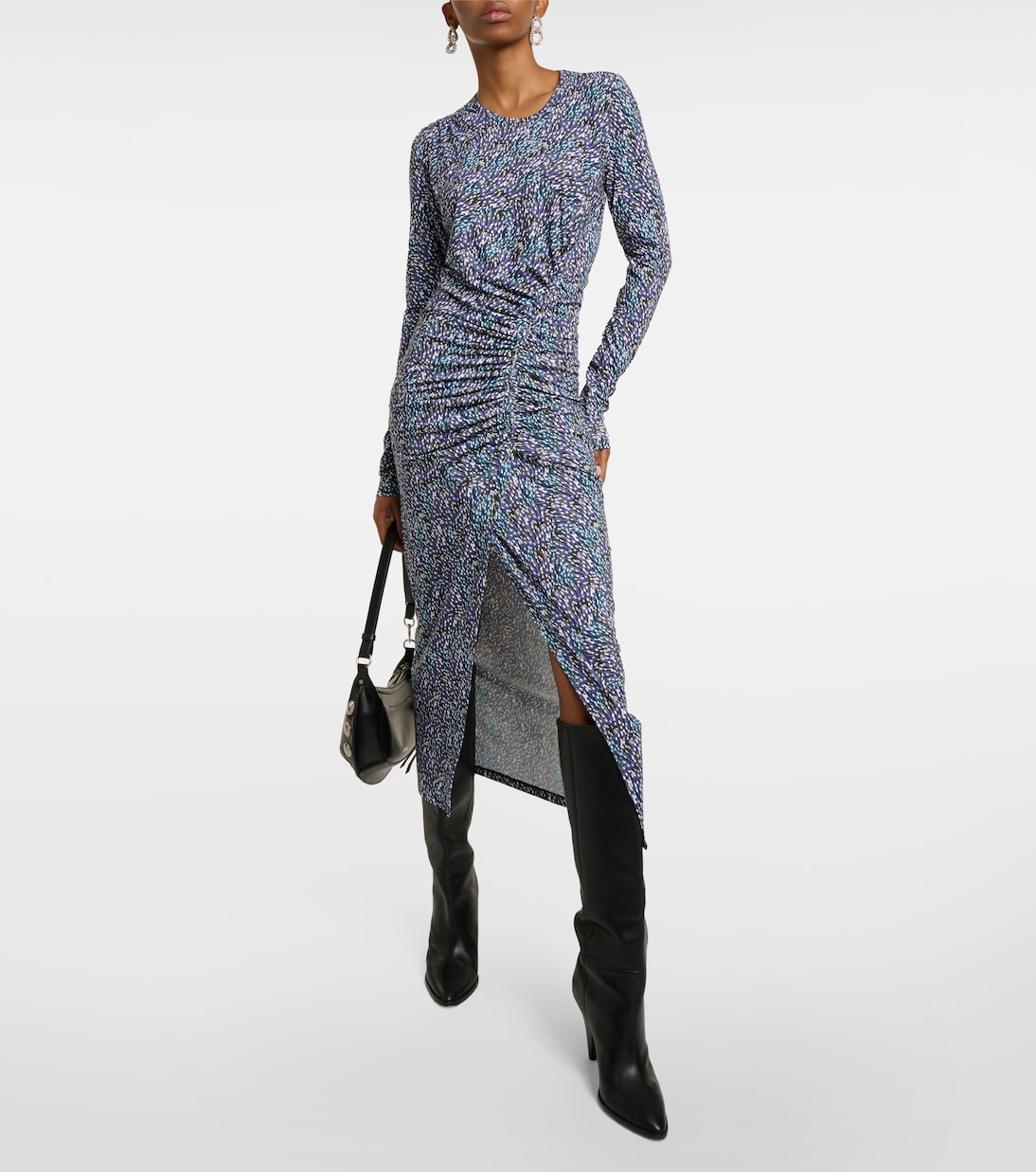 Vestido midi Jelina de jersey floral | Marant Etoile