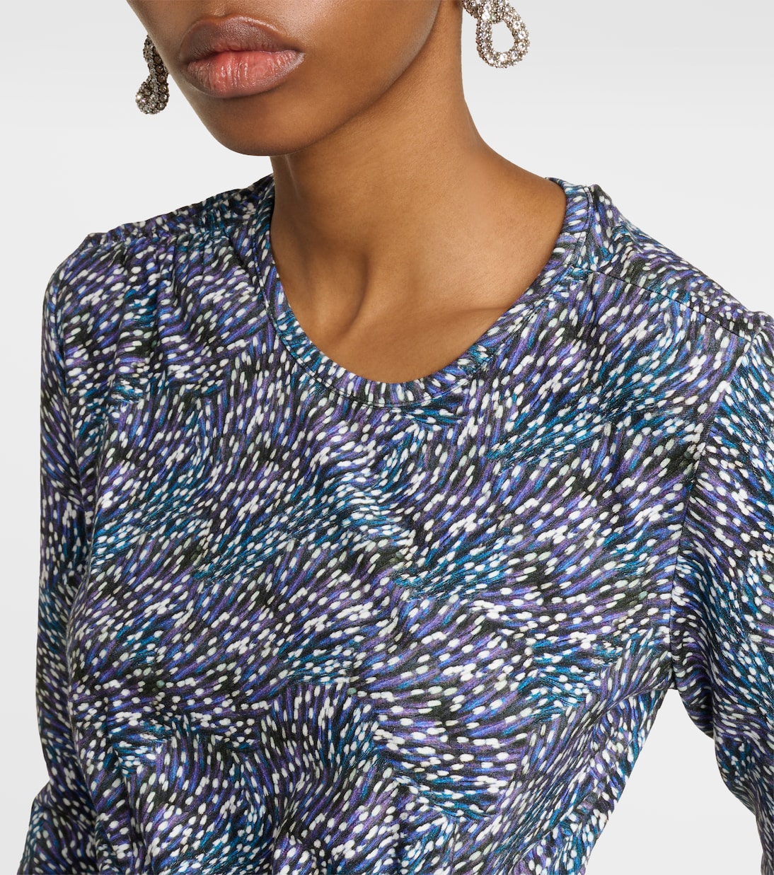 Vestido midi Jelina de jersey floral | Marant Etoile