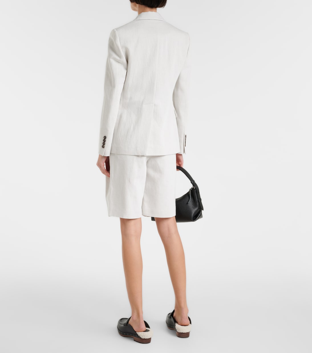 Blazer in cotone e lino | Brunello Cucinelli