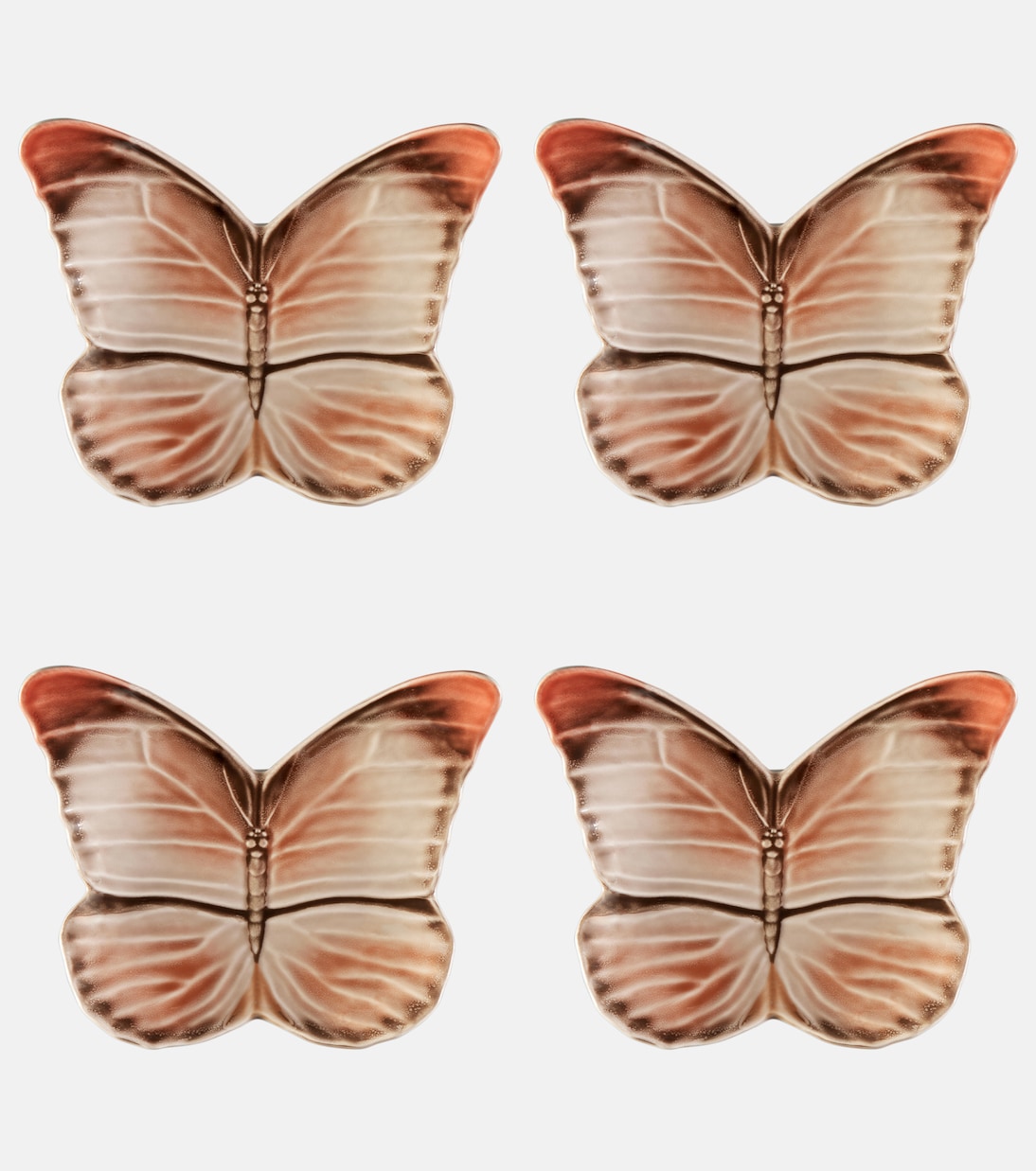 Cloudy Butterflies set of 4 side plates by Claudia Schiffer | Bordallo Pinheiro