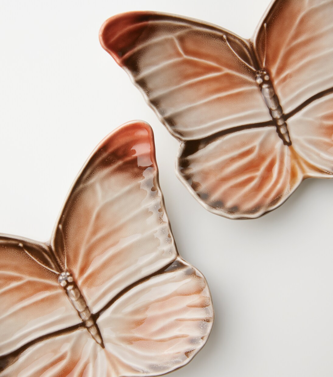 Cloudy Butterflies set of 4 side plates by Claudia Schiffer | Bordallo Pinheiro