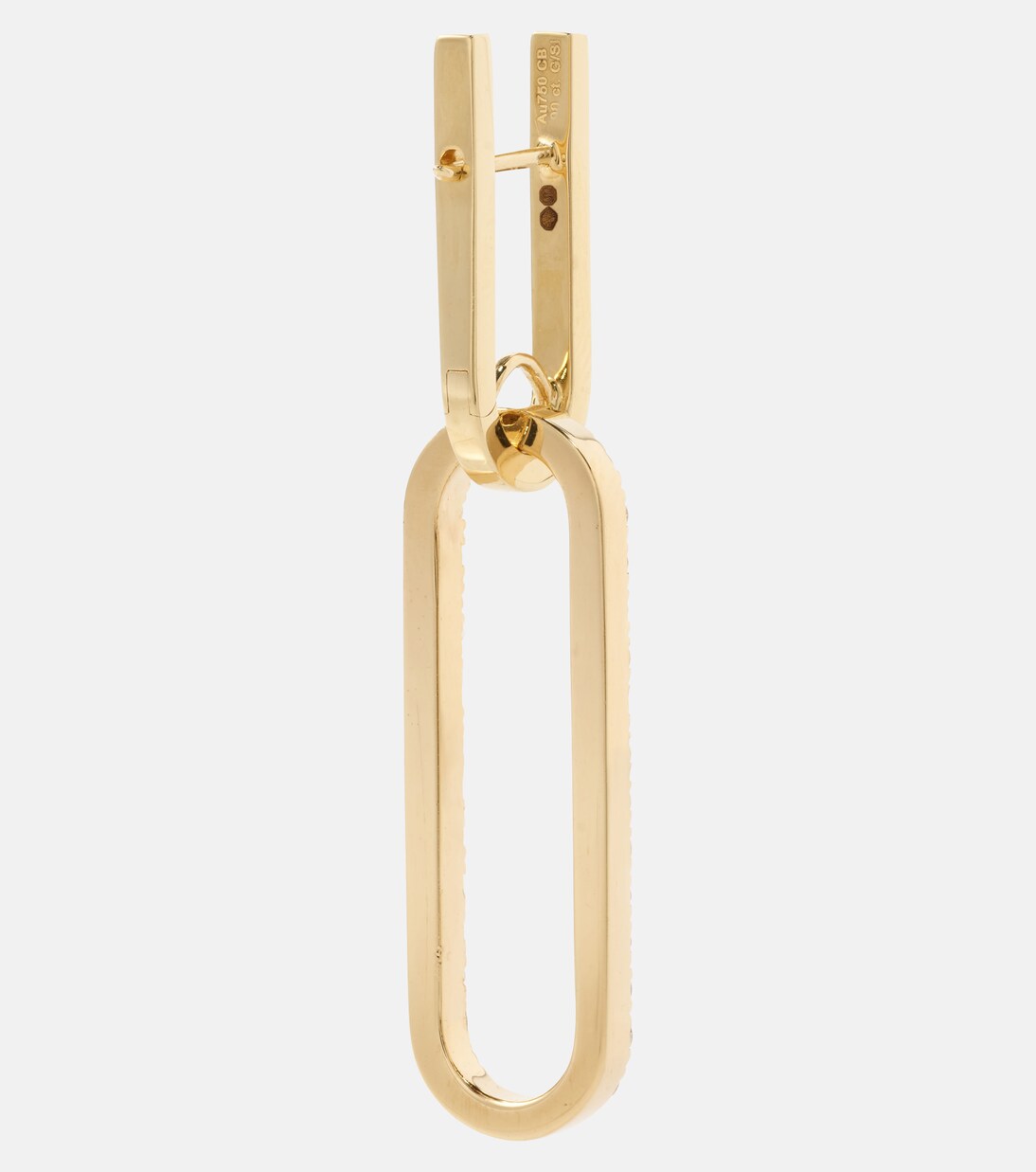 Link 18kt gold hoop earrings with diamonds | Bucherer Fine Jewellery