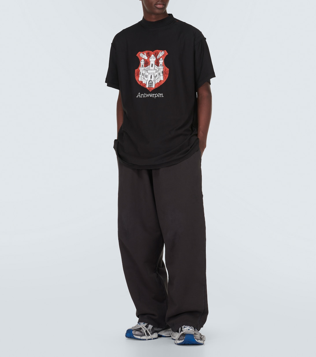 Pantalones deportivos de felpa de algodón | Balenciaga