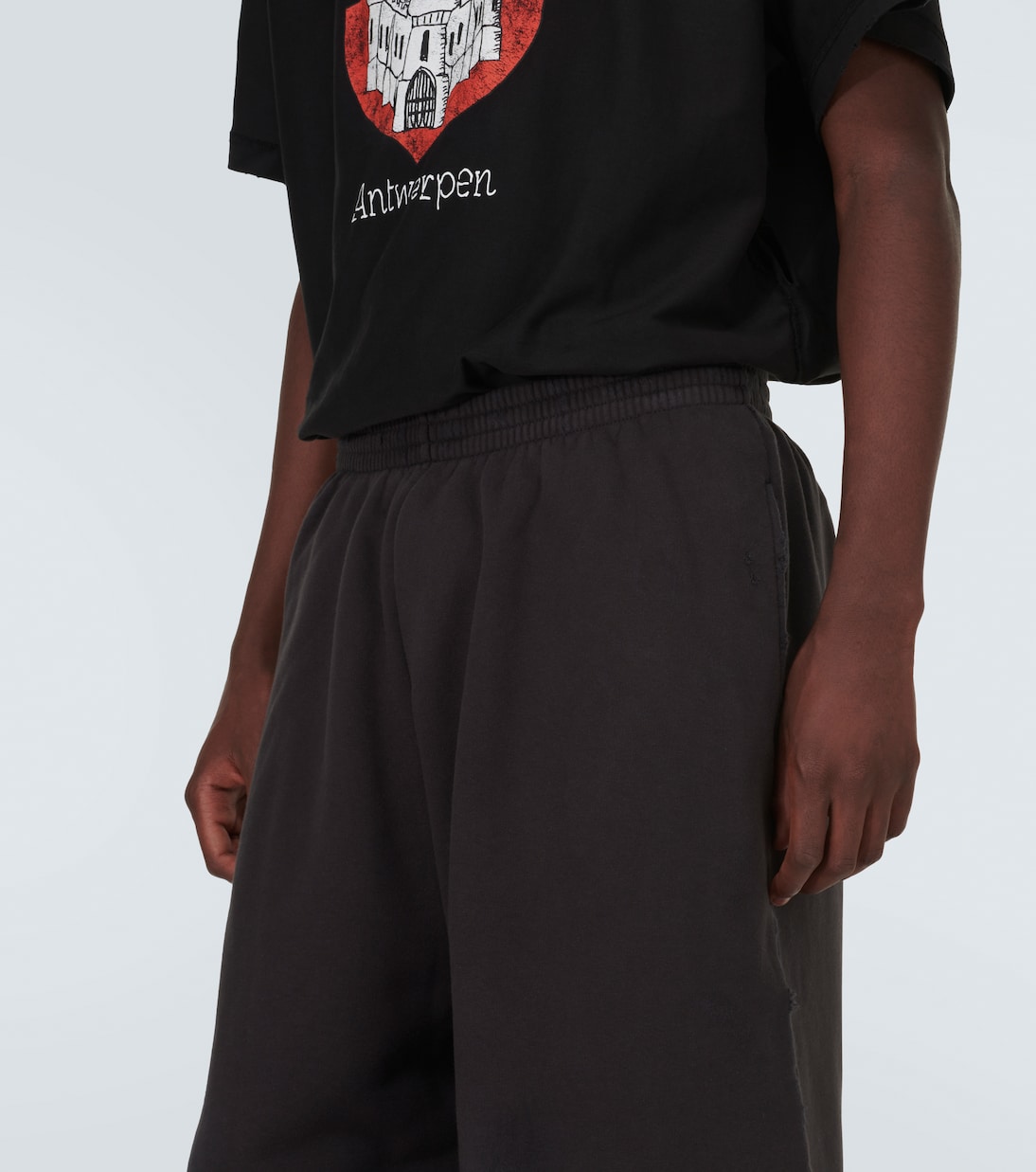 Pantalones deportivos de felpa de algodón | Balenciaga
