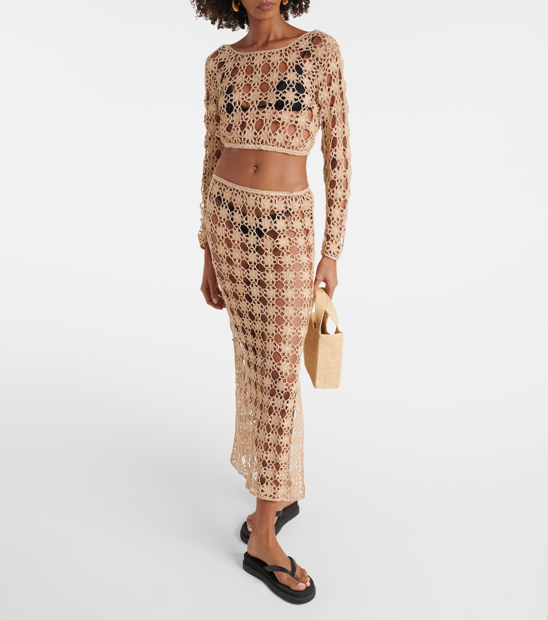 Bella crochet cotton crop top | Anna Kosturova