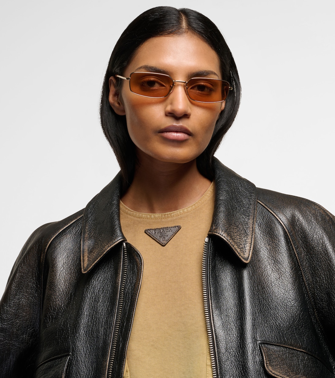 Logo rectangular sunglasses | Prada
