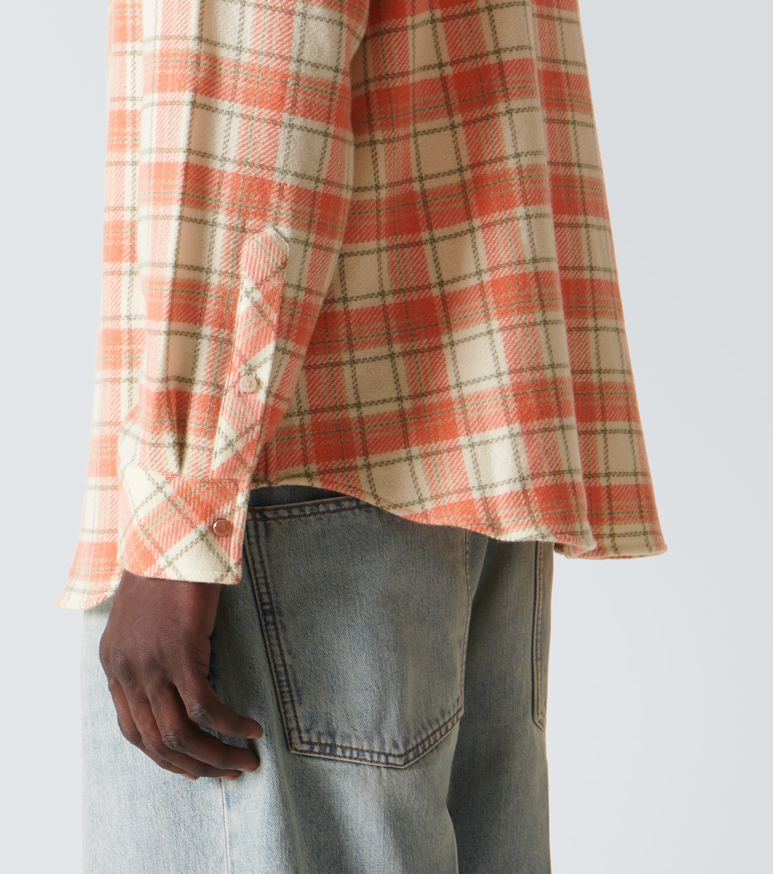 Camisa de cachemir a cuadros | God's True Cashmere