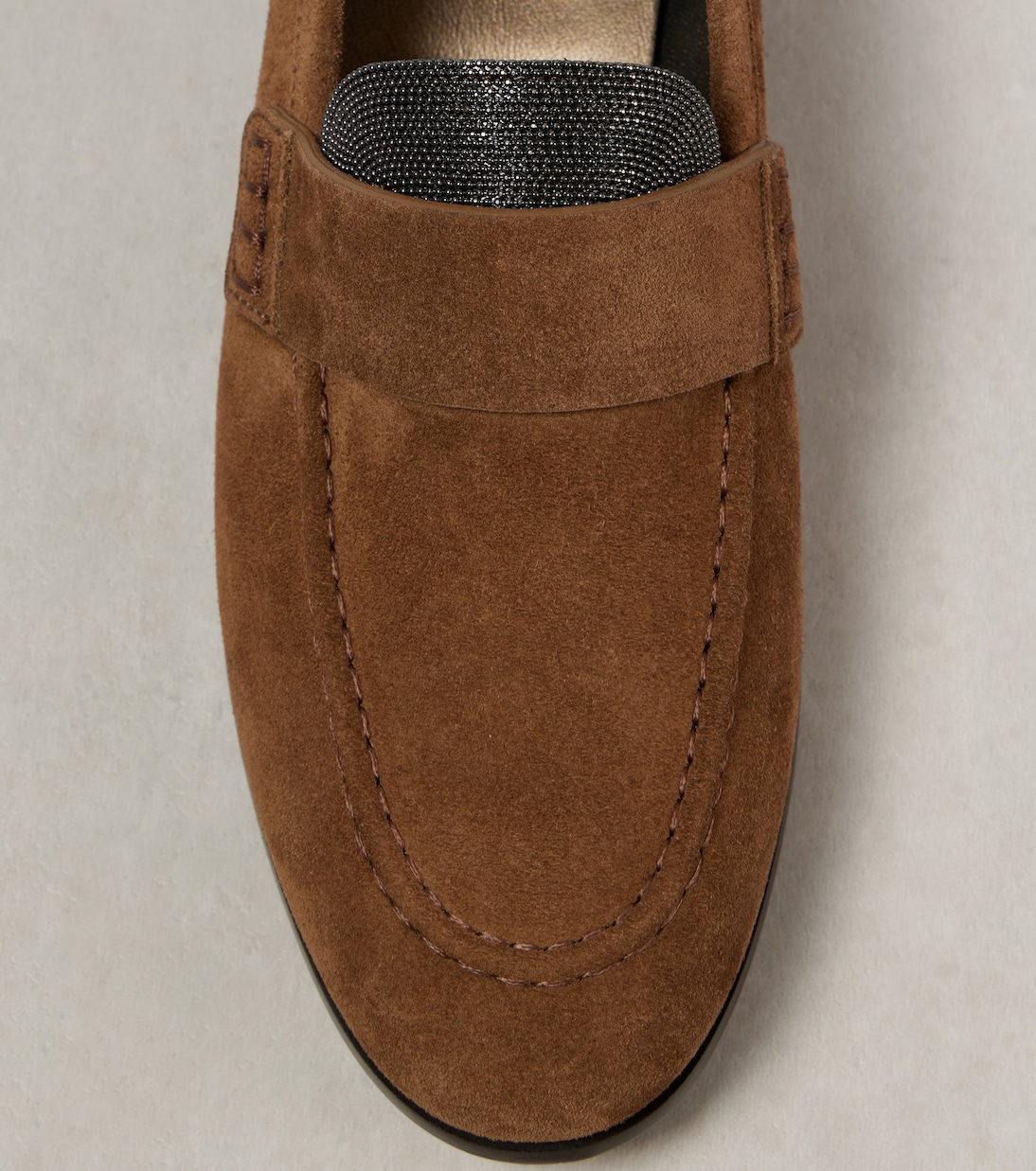 Loafers Monili aus Veloursleder | Brunello Cucinelli