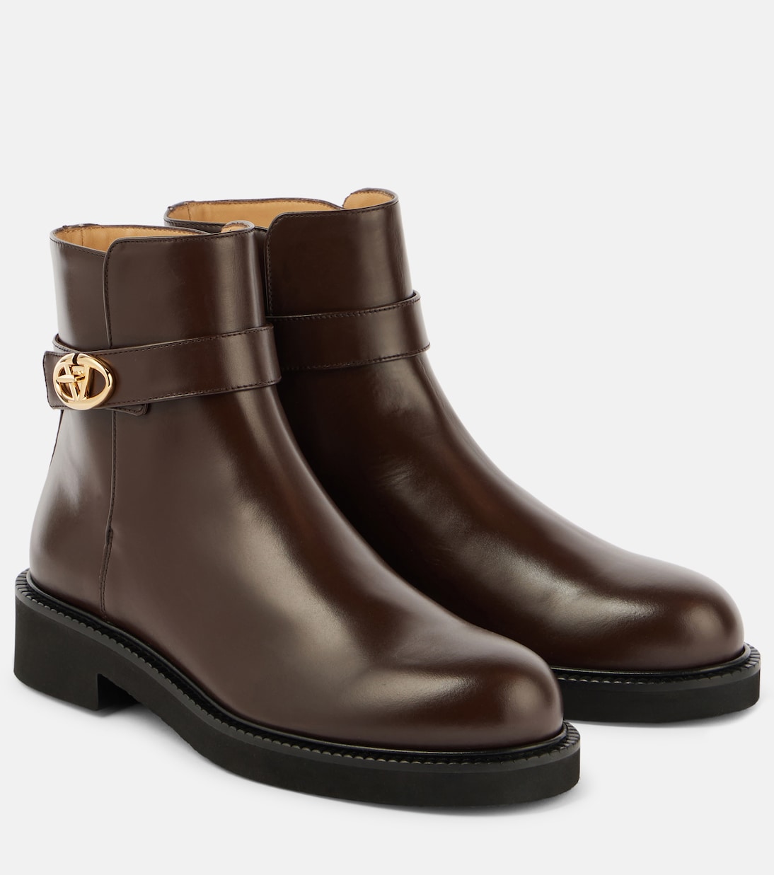 VLogo Locker 40 leather ankle boots | Valentino Garavani