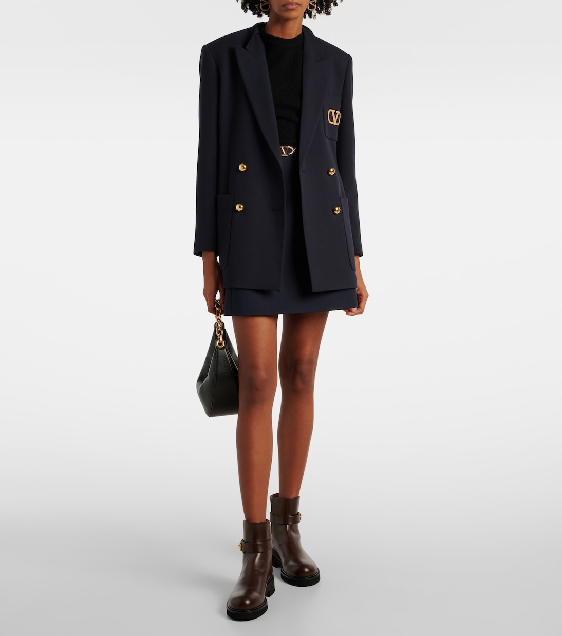 VLogo Locker 40 leather ankle boots | Valentino Garavani