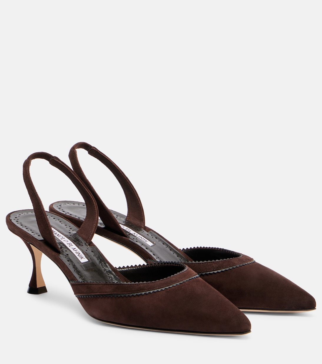 Escarpins Brontiasli 50 en daim | Manolo Blahnik