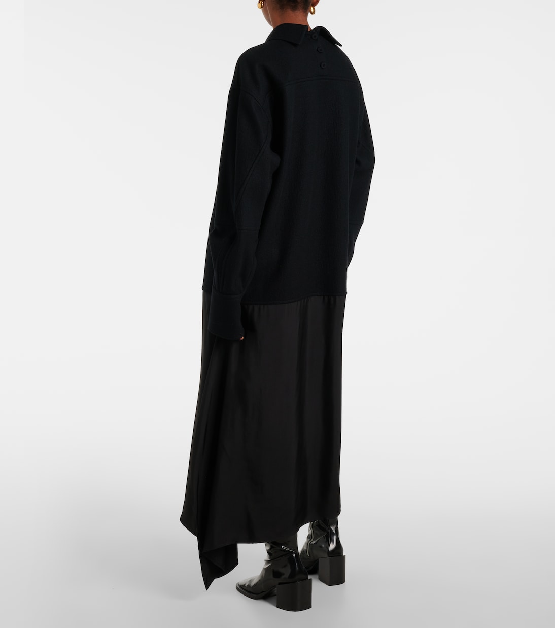 Abito midi convertibile in lana | Jil Sander