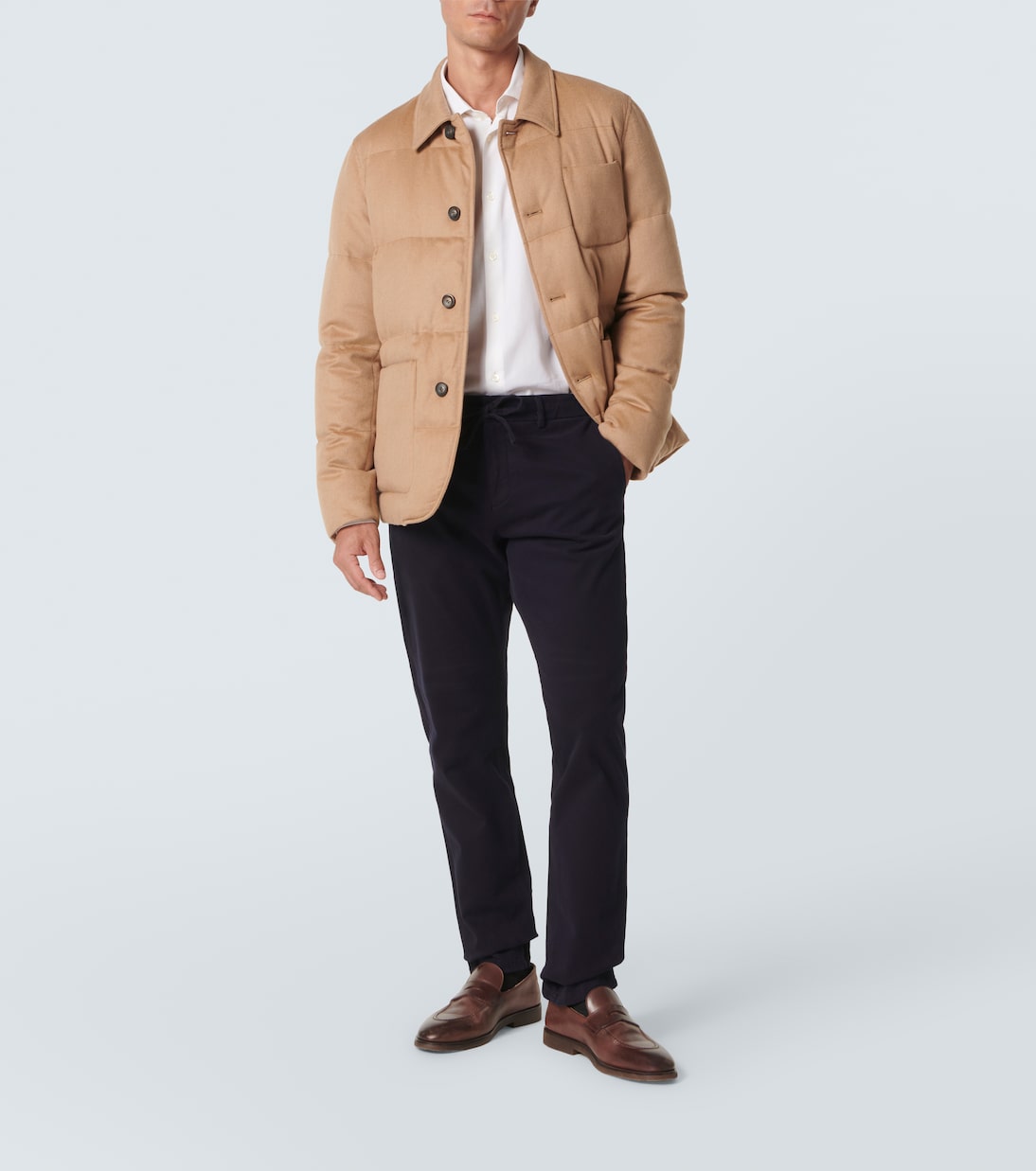 Chaqueta de plumas de pelo de camello | Herno