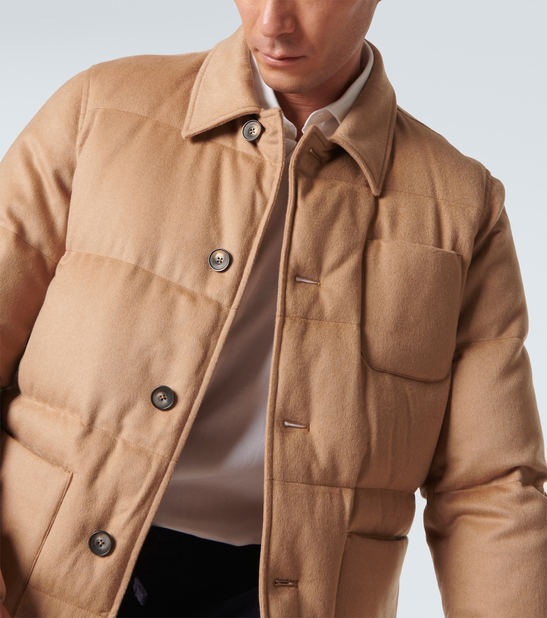 Chaqueta de plumas de pelo de camello | Herno