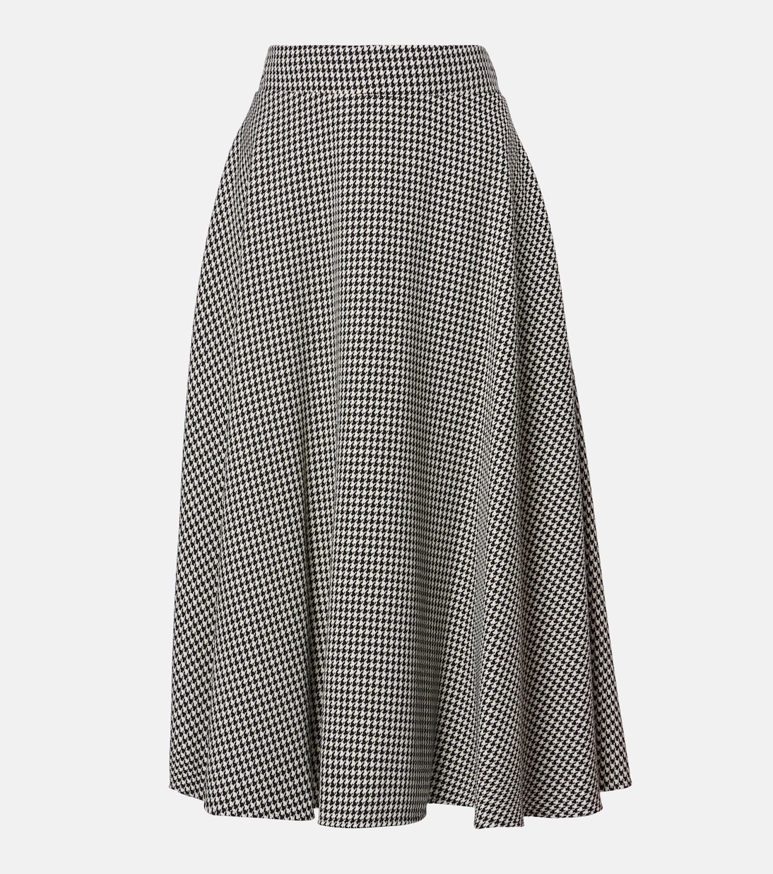 Jupe midi en laine mélangée à carreaux | Dolce&Gabbana