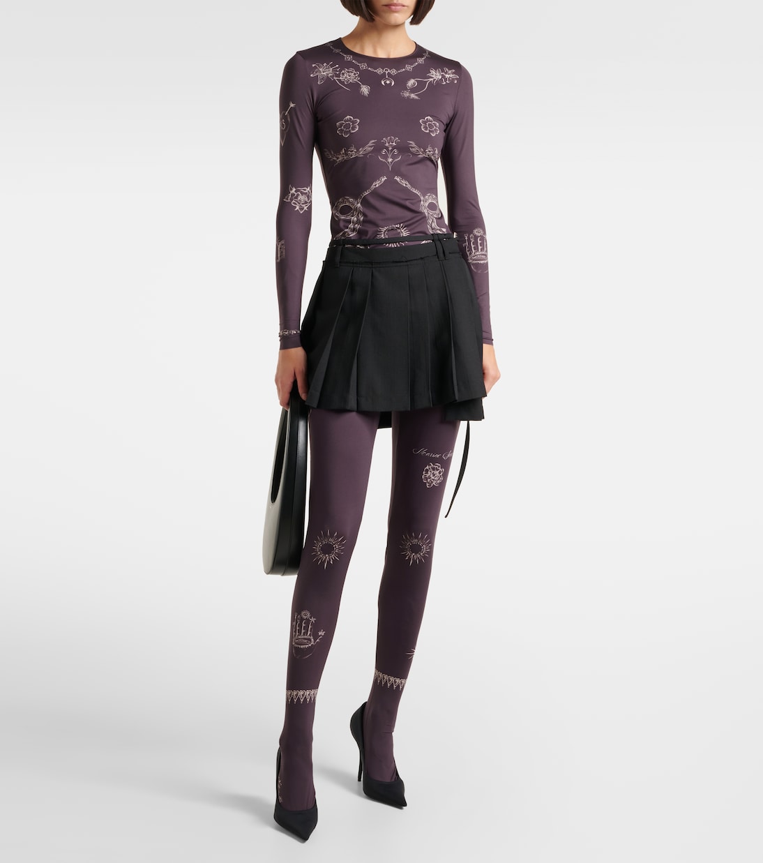 Printed jersey tights | Marine Serre