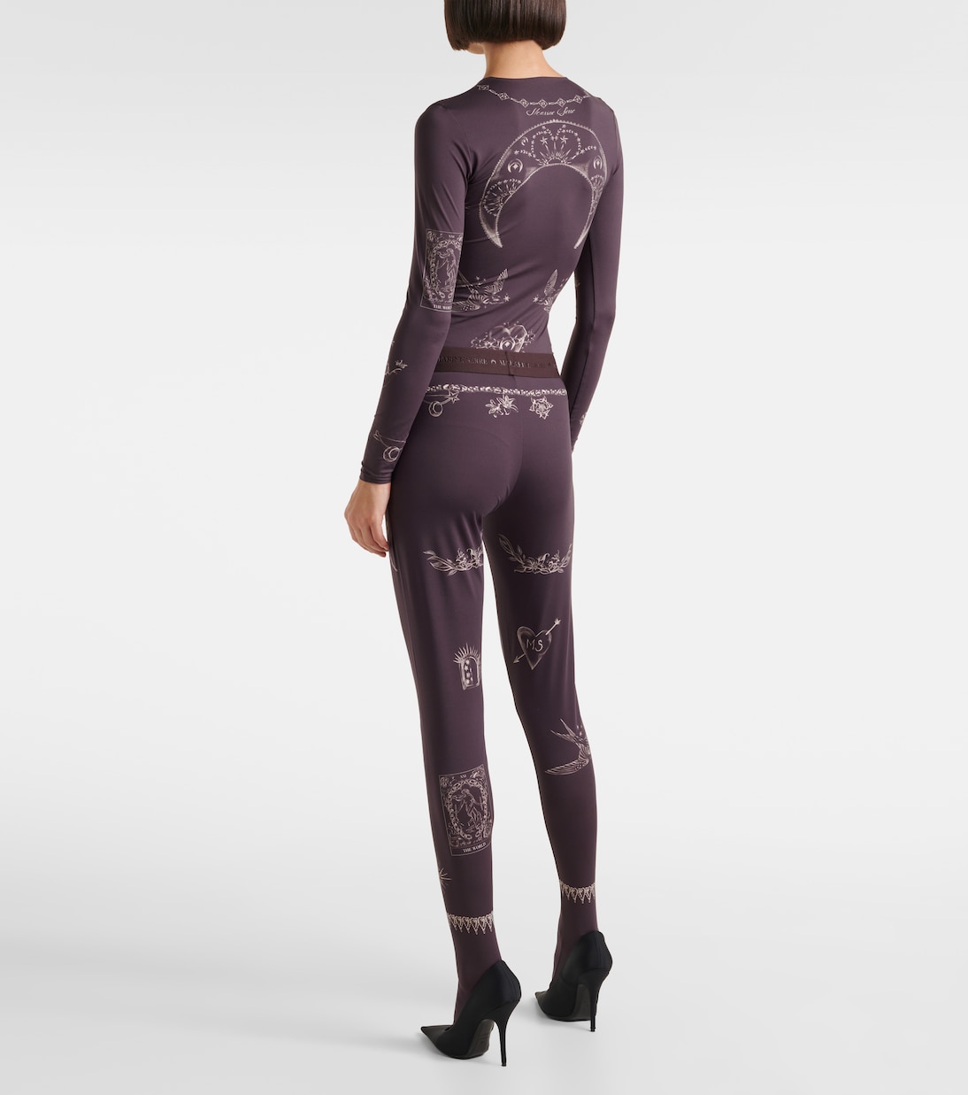 Printed jersey tights | Marine Serre