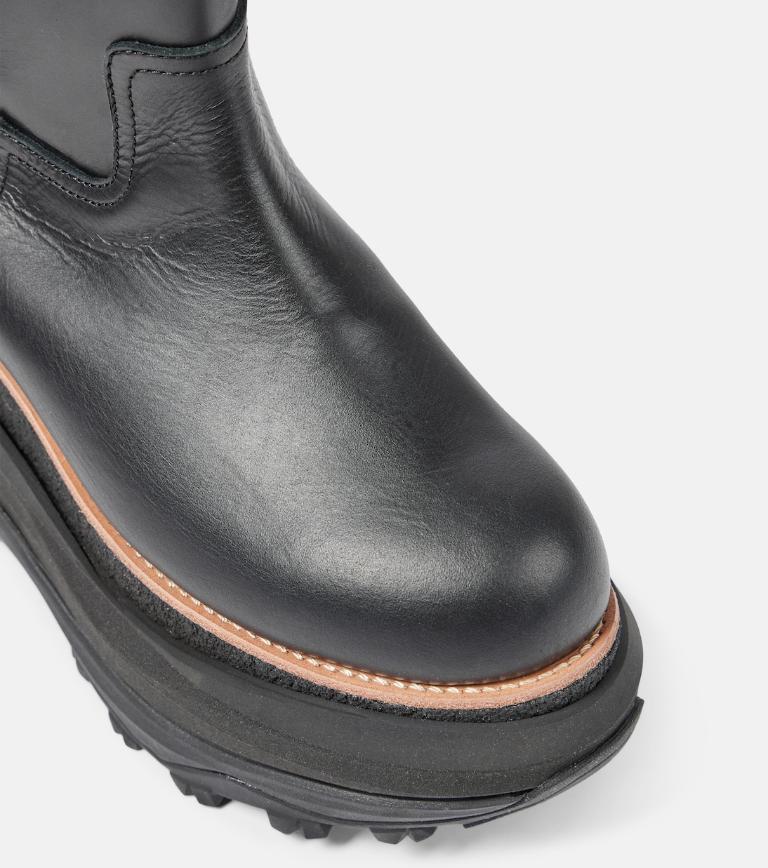 Bottes en cuir à plateforme | Sacai