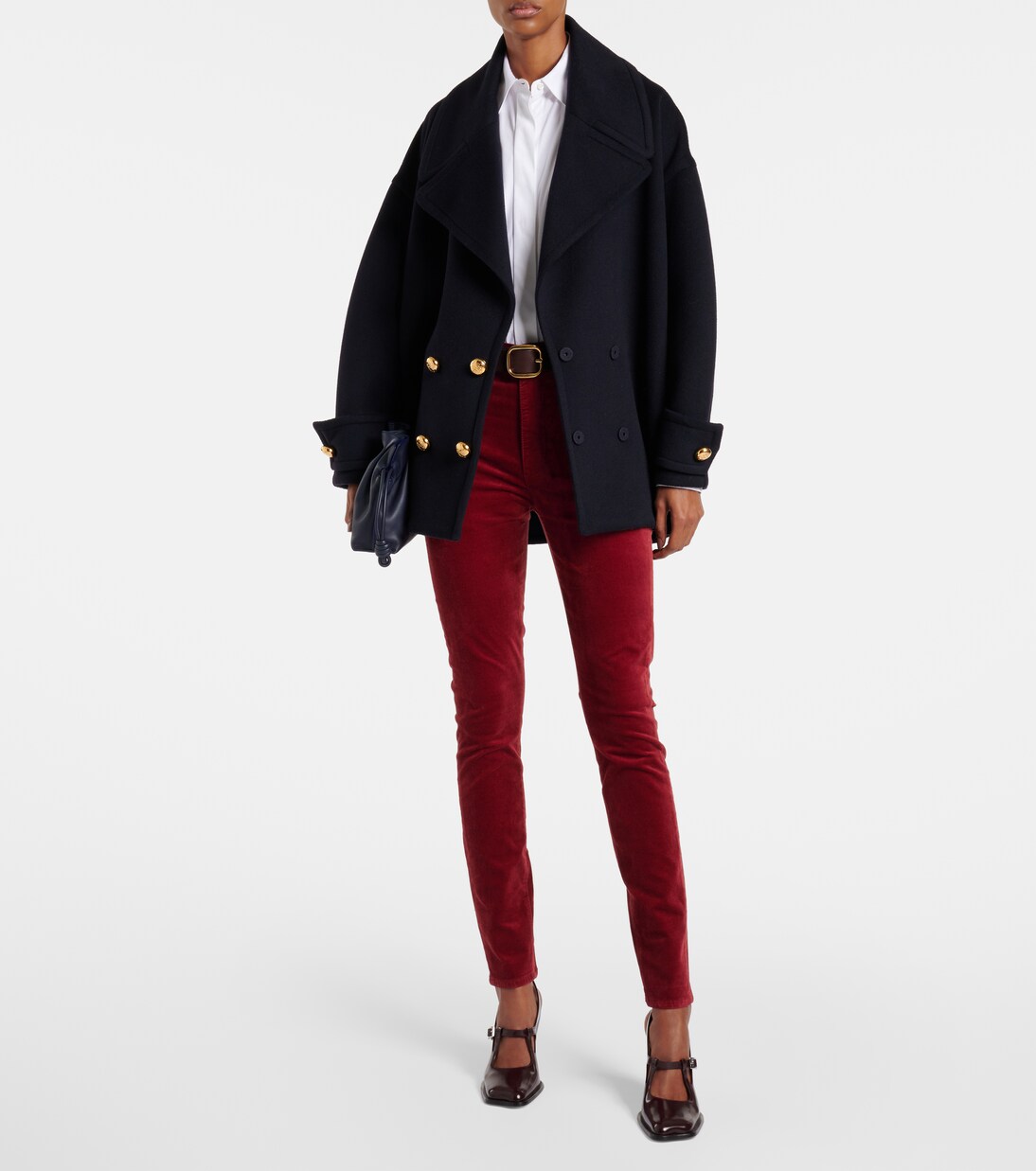 Pantaloni slim in velluto a coste a vita alta | 7 For All Mankind