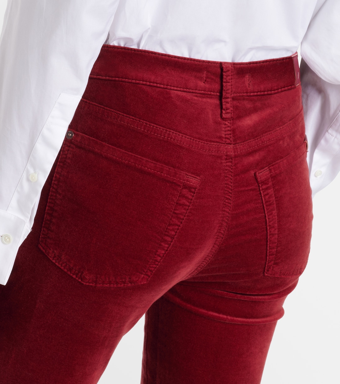 Pantaloni slim in velluto a coste a vita alta | 7 For All Mankind