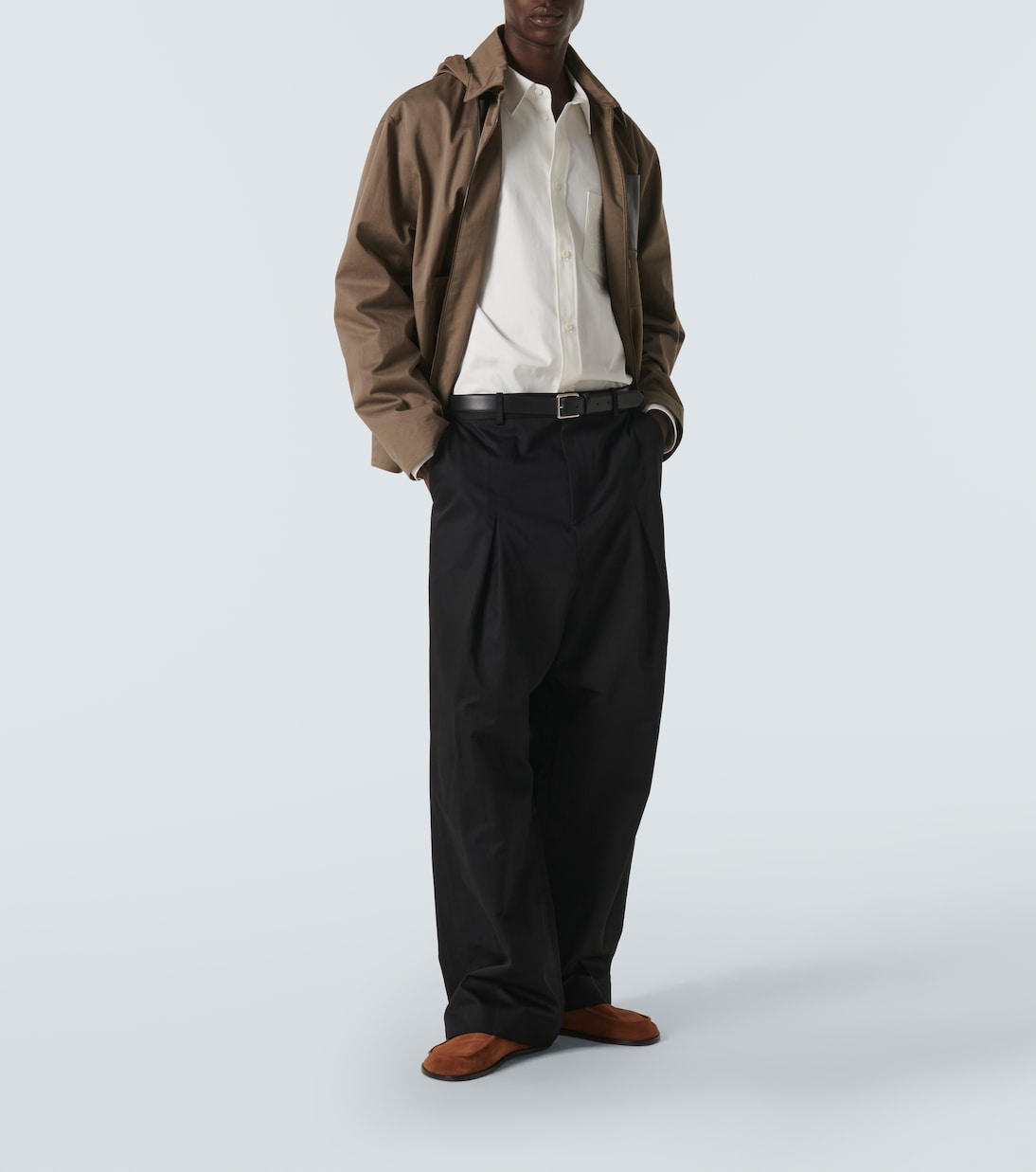 Weite Low-Rise-Hose aus Baumwolle | Loewe