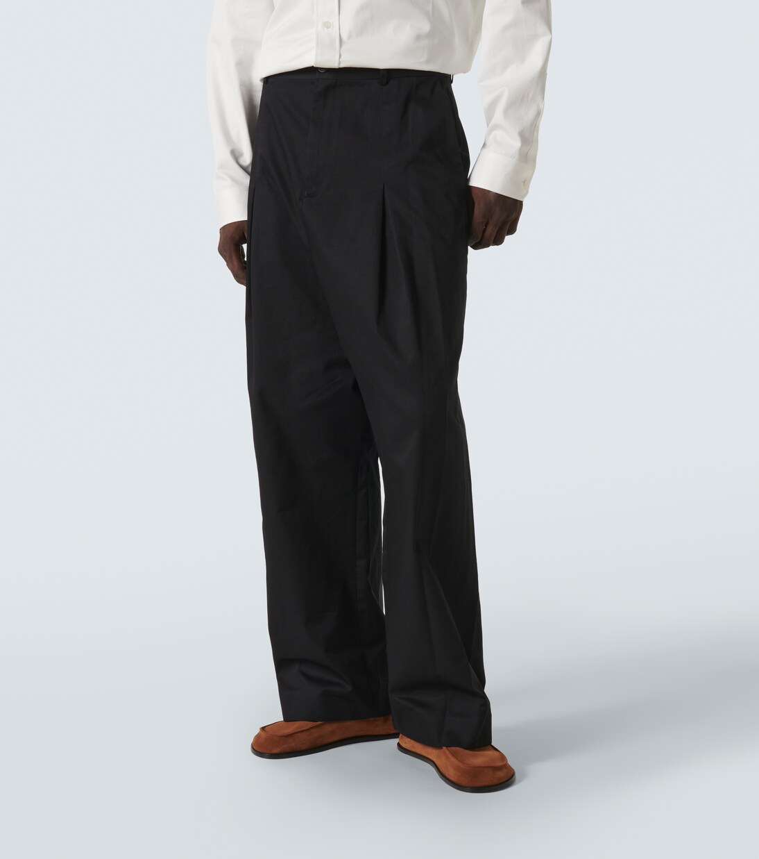 Weite Low-Rise-Hose aus Baumwolle | Loewe