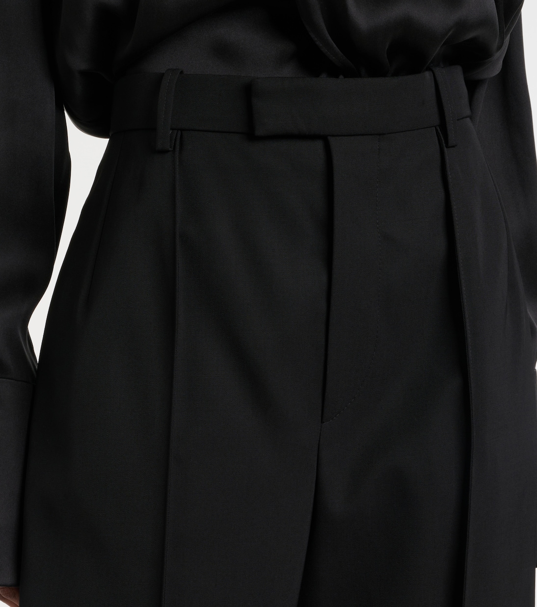 x RHW Web wool wide-leg pants | Wardrobe.NYC
