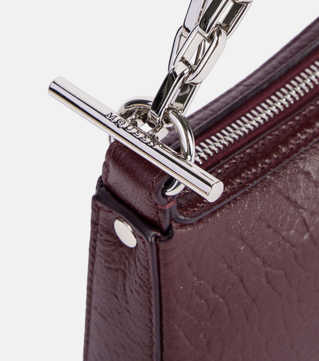 Borsa a spalla McQueen T-Bar Mini in pelle | McQueen