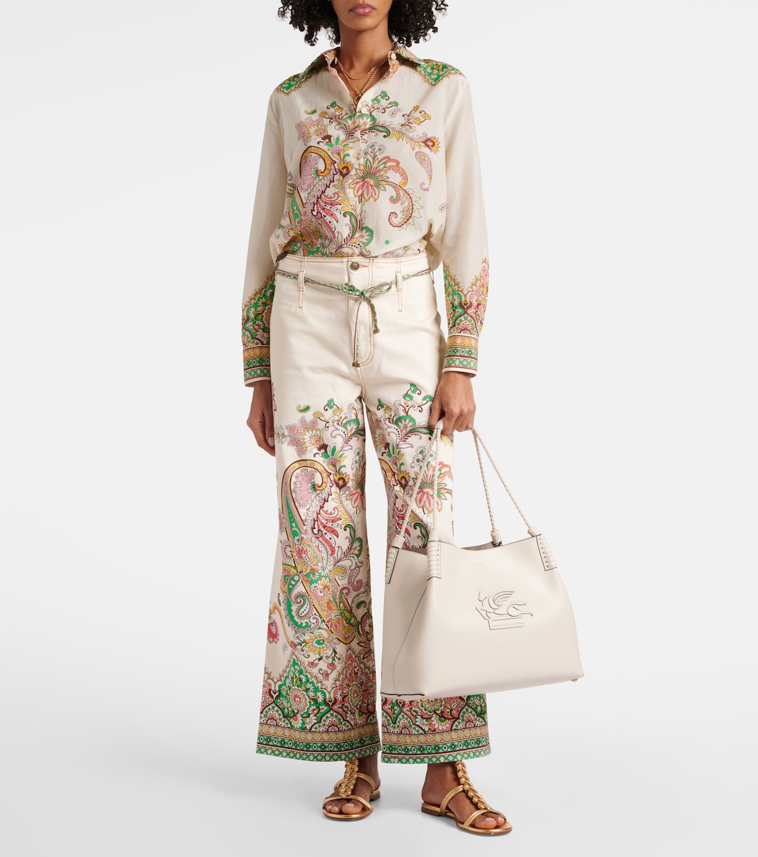 Borsa Libra Large in pelle | Etro