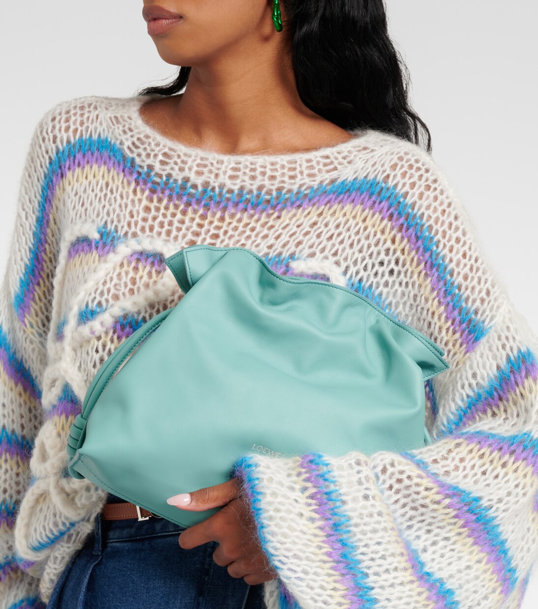Clutch Flamenco Medium de piel | Loewe