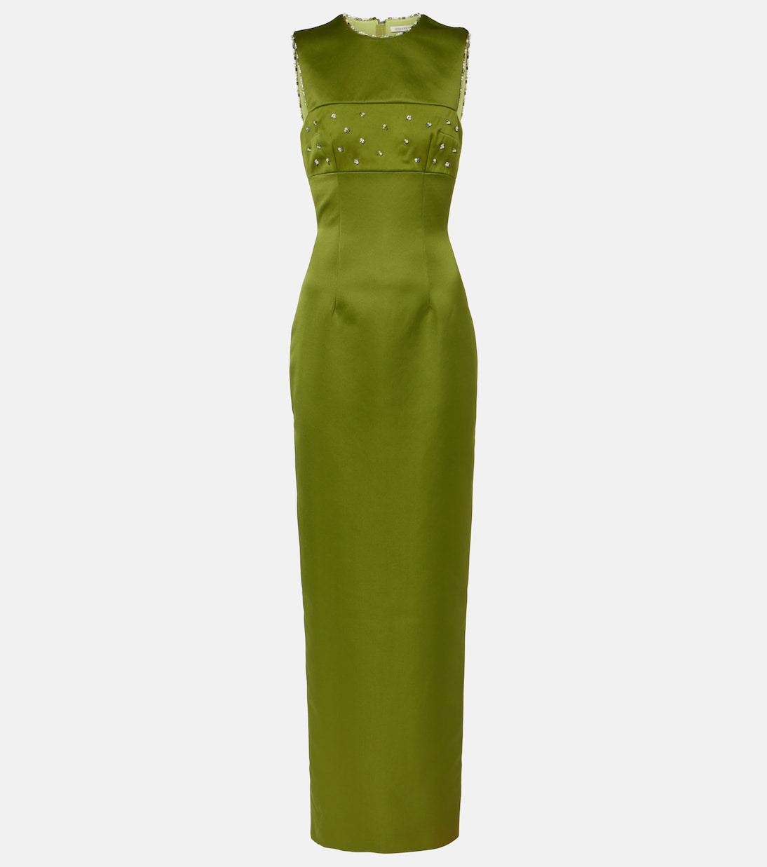 Verzierte Robe Amadine aus Satin | Emilia Wickstead
