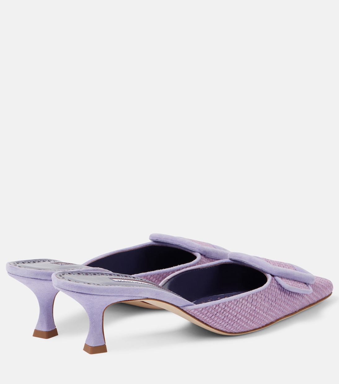 Mules Maysale 50 en raphia | Manolo Blahnik