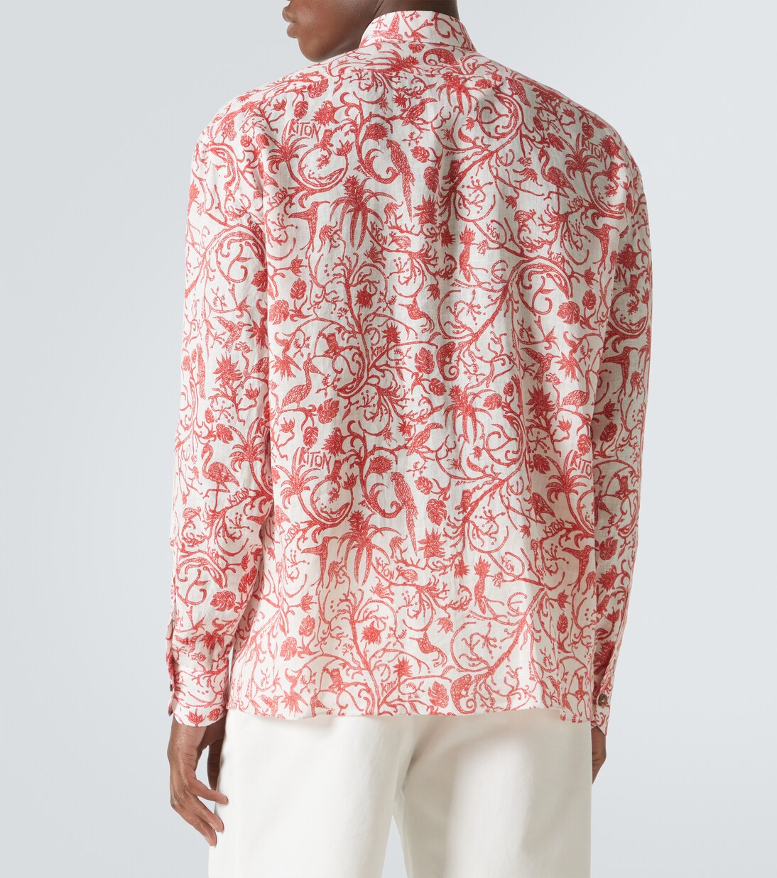 Camicia in lino con stampa | Kiton