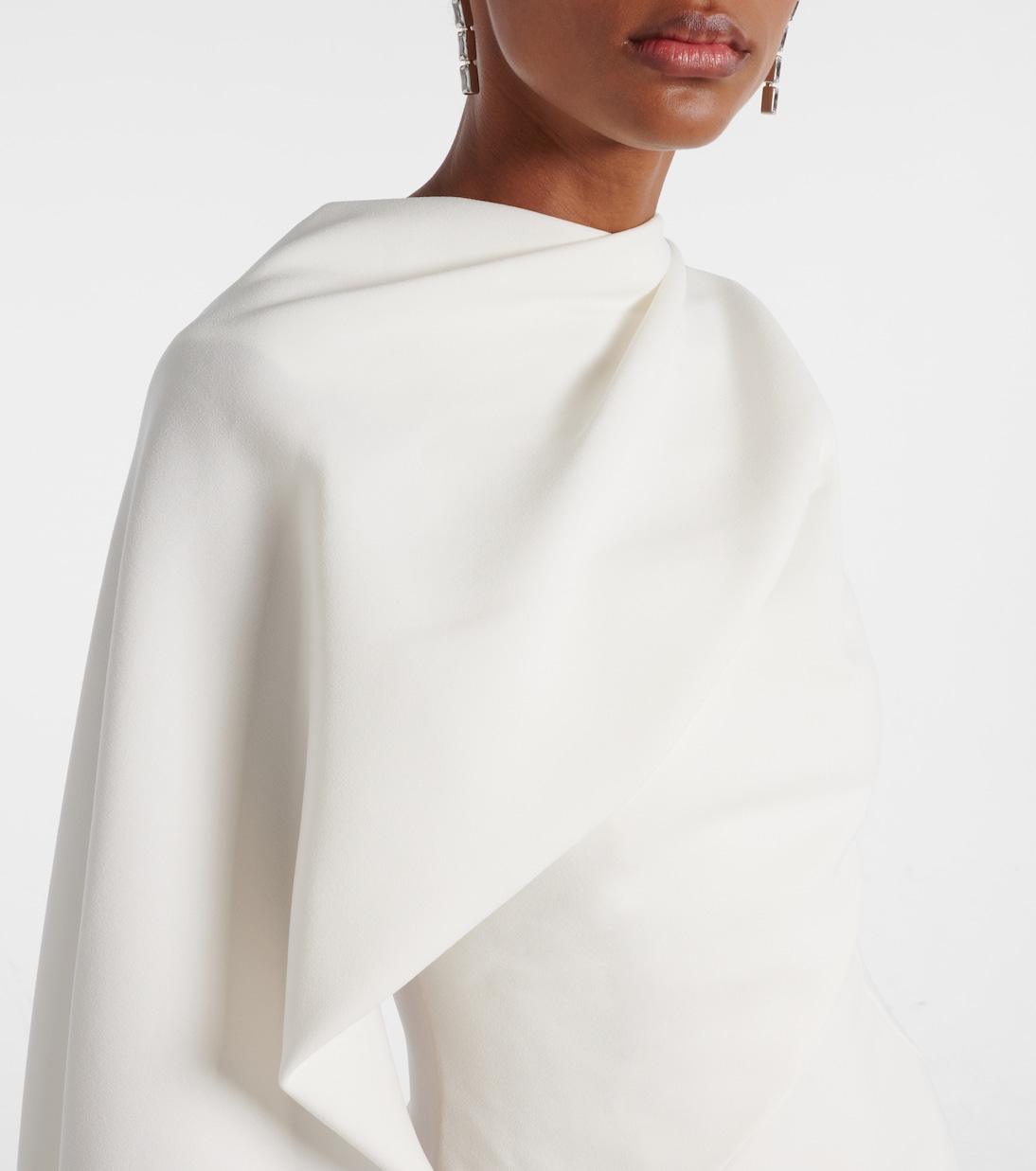Robe midi de mariée Edith en crêpe | Roksanda