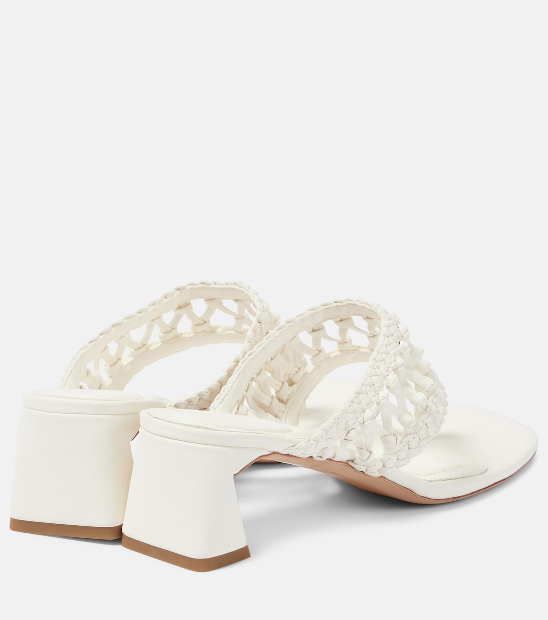Sandali in pelle intrecciata SIMKHAI Alia con plateau per un look giovane e trendy
