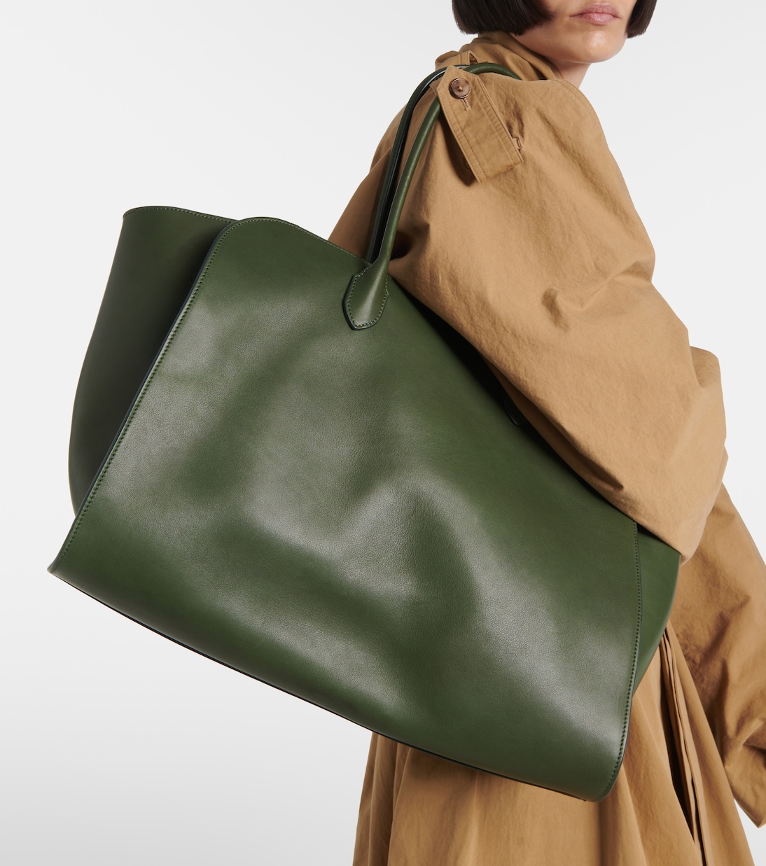Cabas Marlo Large en cuir | The Row