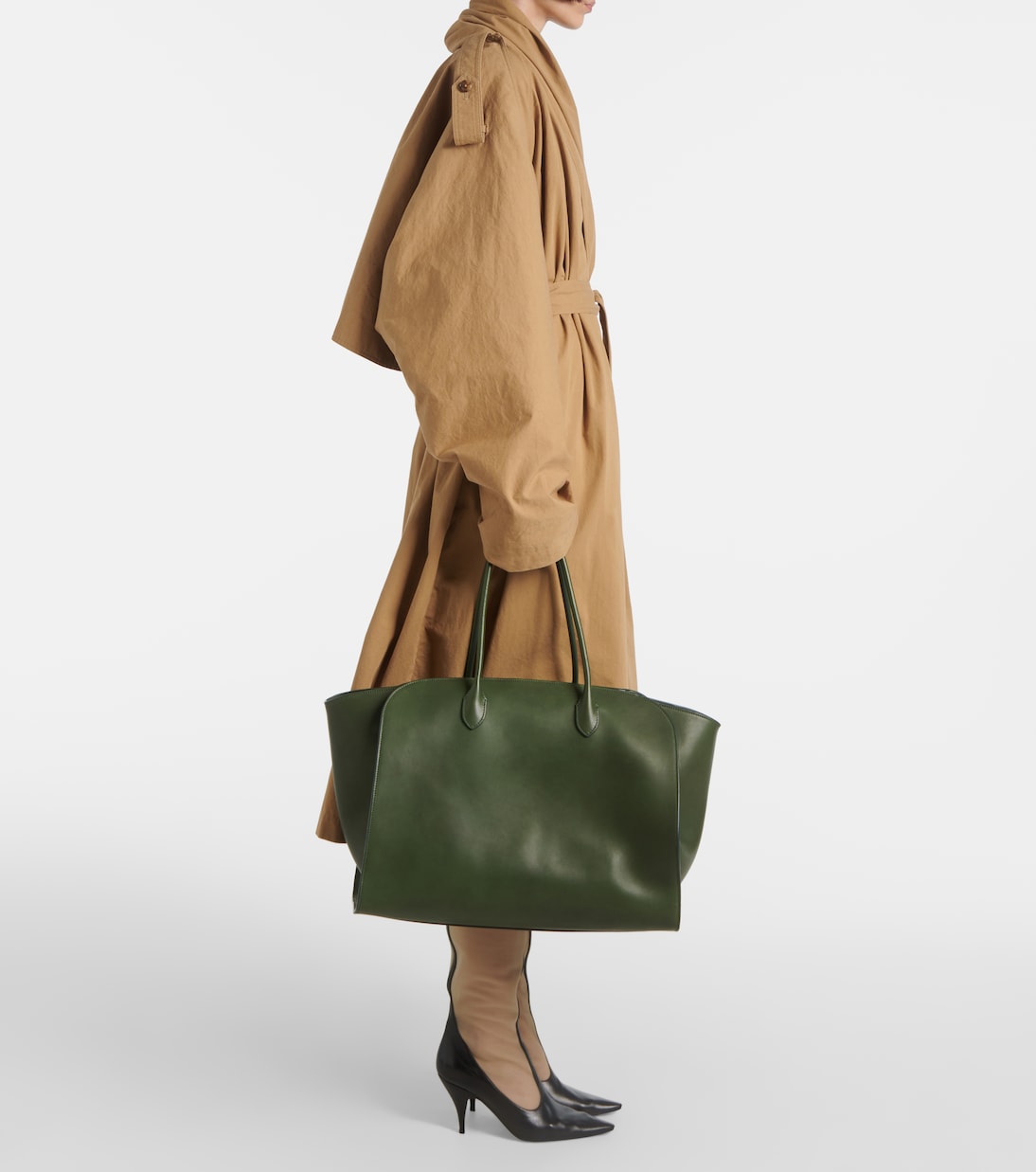 Cabas Marlo Large en cuir | The Row