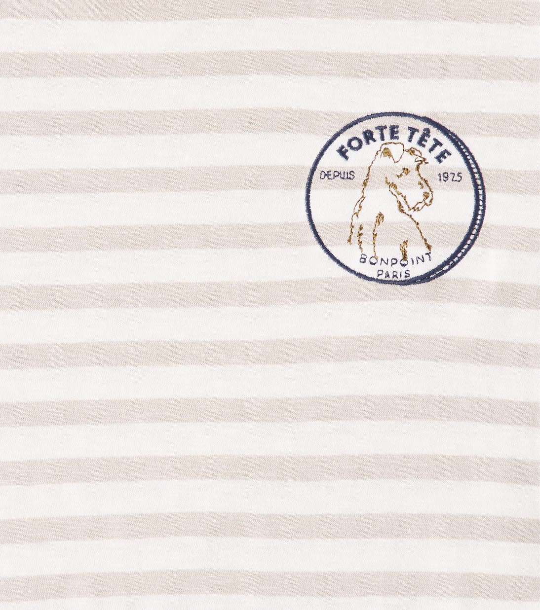 Camiseta Eidan de jersey de algodón a rayas | Bonpoint