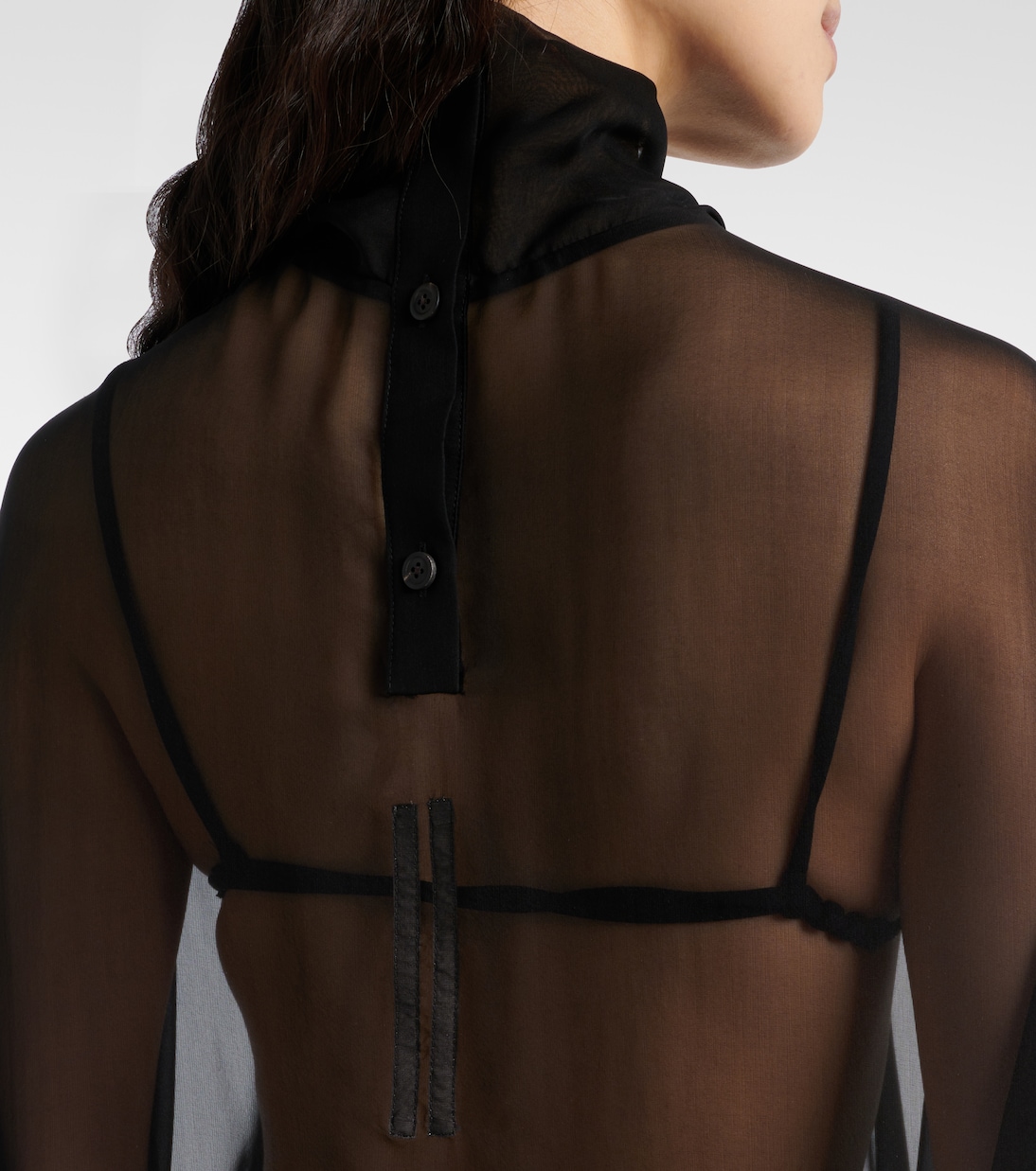 Top Hollywood in chiffon di seta | Rick Owens