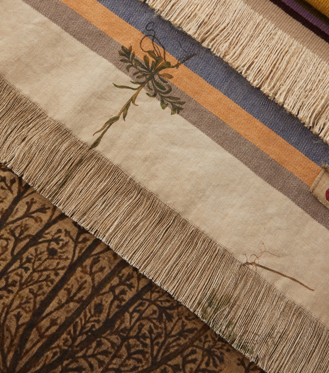 Couverture Firmamento en lin à fleurs | The House of Lyria