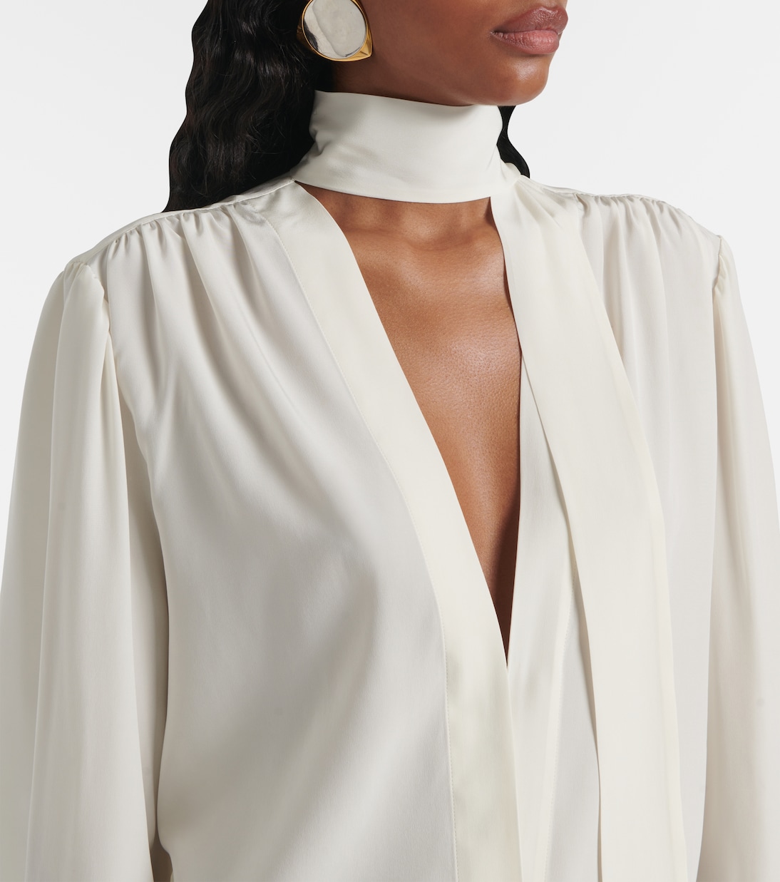 Blusa in seta crêpe de chine | Tom Ford